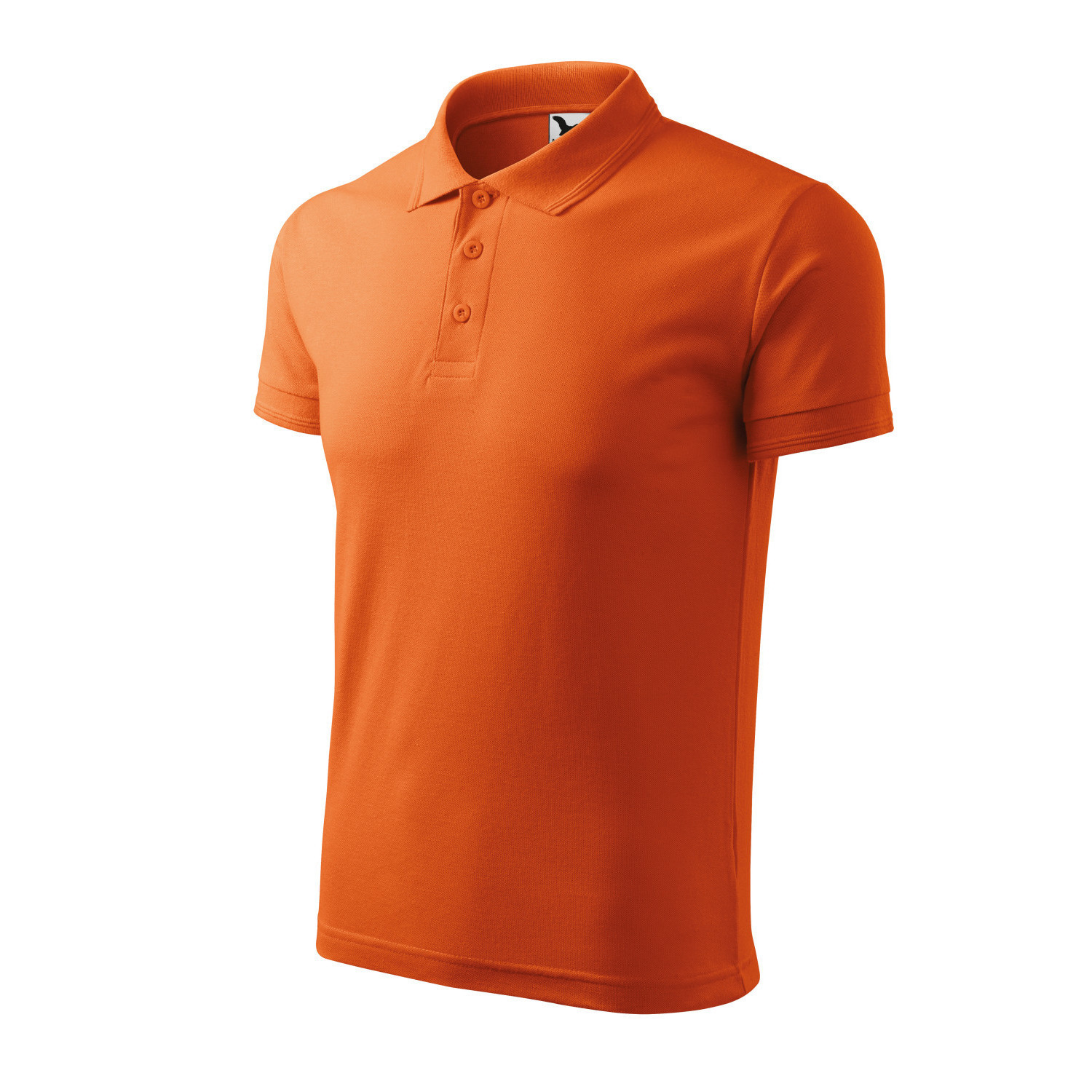 Мъжка тениска с яка, оранжева